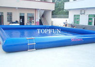Única associação de água inflável azul de m da tubulação 10 x 6 para crianças com rolo da água