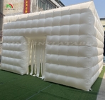 Iluminação LED exterior Iglu inflável Flat top Branco Large Inflatable Camping Tent Wedding Party Tent