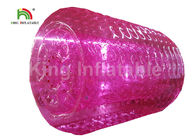 brinquedo inflável da água do PVC do rolo de Zorb da água do rosa dos adultos do diâmetro de 2.4m para o divertimento