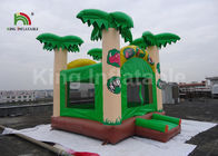 das crianças verdes da árvore de coco de 5x4.5m castelo/casa de salto infláveis salto da explosão