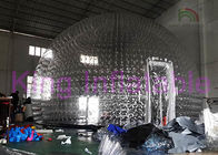 Barraca inflável feita sob encomenda da bolha da abóbada, barraca inflável transparente total da jarda