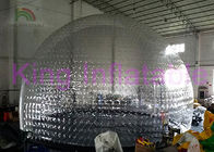 Barraca inflável feita sob encomenda da bolha da abóbada, barraca inflável transparente total da jarda