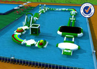 Parques infláveis personalizados da água, equipamento do campo de jogos da água do PVC de 0.9mm