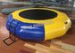 Yellow / Blue Inflatable Water Toy PVC Inflatable Trampoline For Water Park