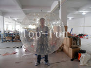 Bola inflável da bolha de Zorbing do corpo de encerado do PVC/TPU, bola de rolamento humana para o campo de jogos