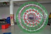 3m longos * diâmetro 2,4 bola de rolamento inflável do brinquedo vermelha/verde da água/água para o divertimento