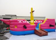 Salto de salto inflável do castelo/corsário da forma do barco ao redor para crianças